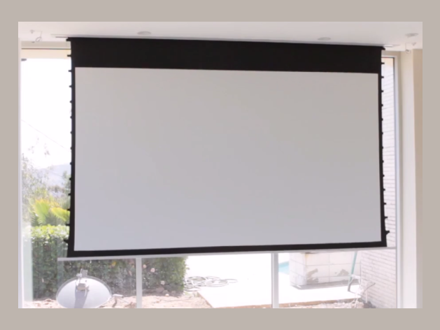 Projector screen installation