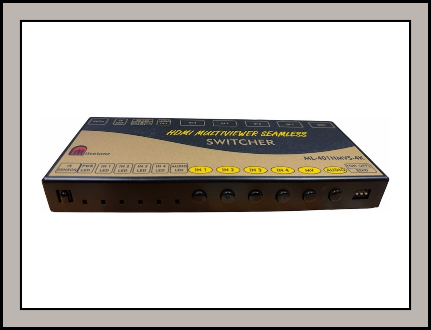 HDMI Multiviewer (With Remote)(4K@30HZ) RS232 & IR remote selection : ML-401 HMVS-4K
