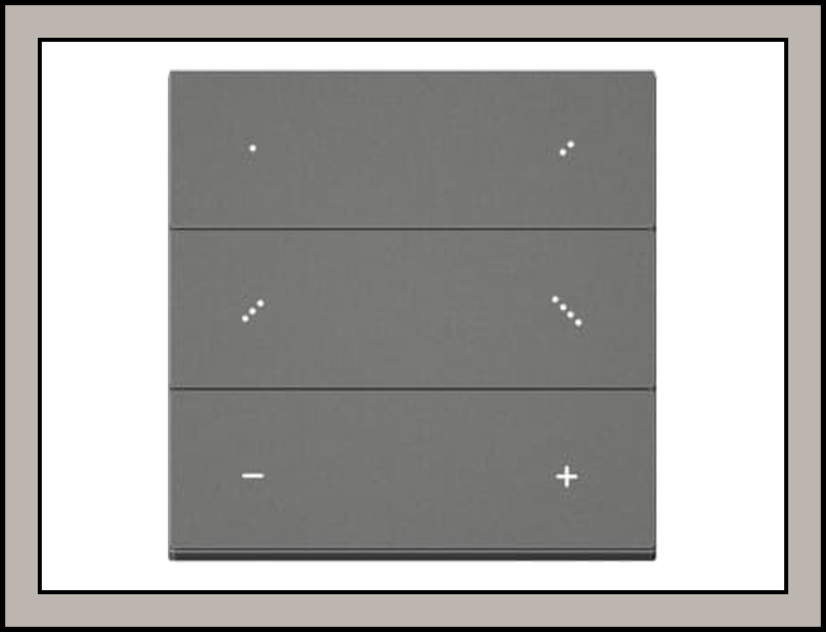 Casambi VBA RCS4 , Rotary Switch with 4 Buttons (Silver Grey Black)