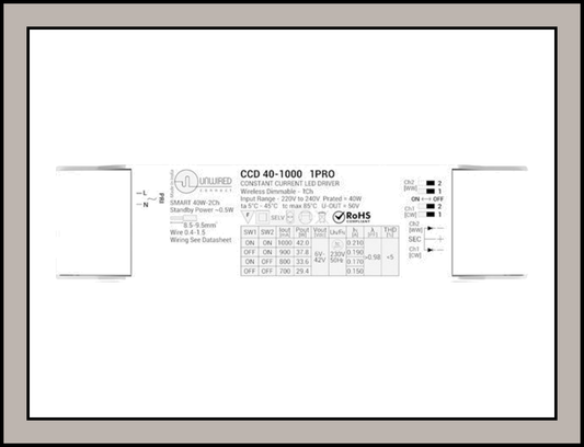 Casambi  CCD-40-1000-1-PRO CSB  , 1CH 24-40W Casambi Smart Driver