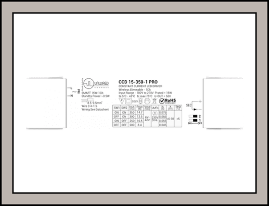 Casambi  CCD-15-350-1-PRO CSB  , 1CH 6-15W Casambi Smart Driver