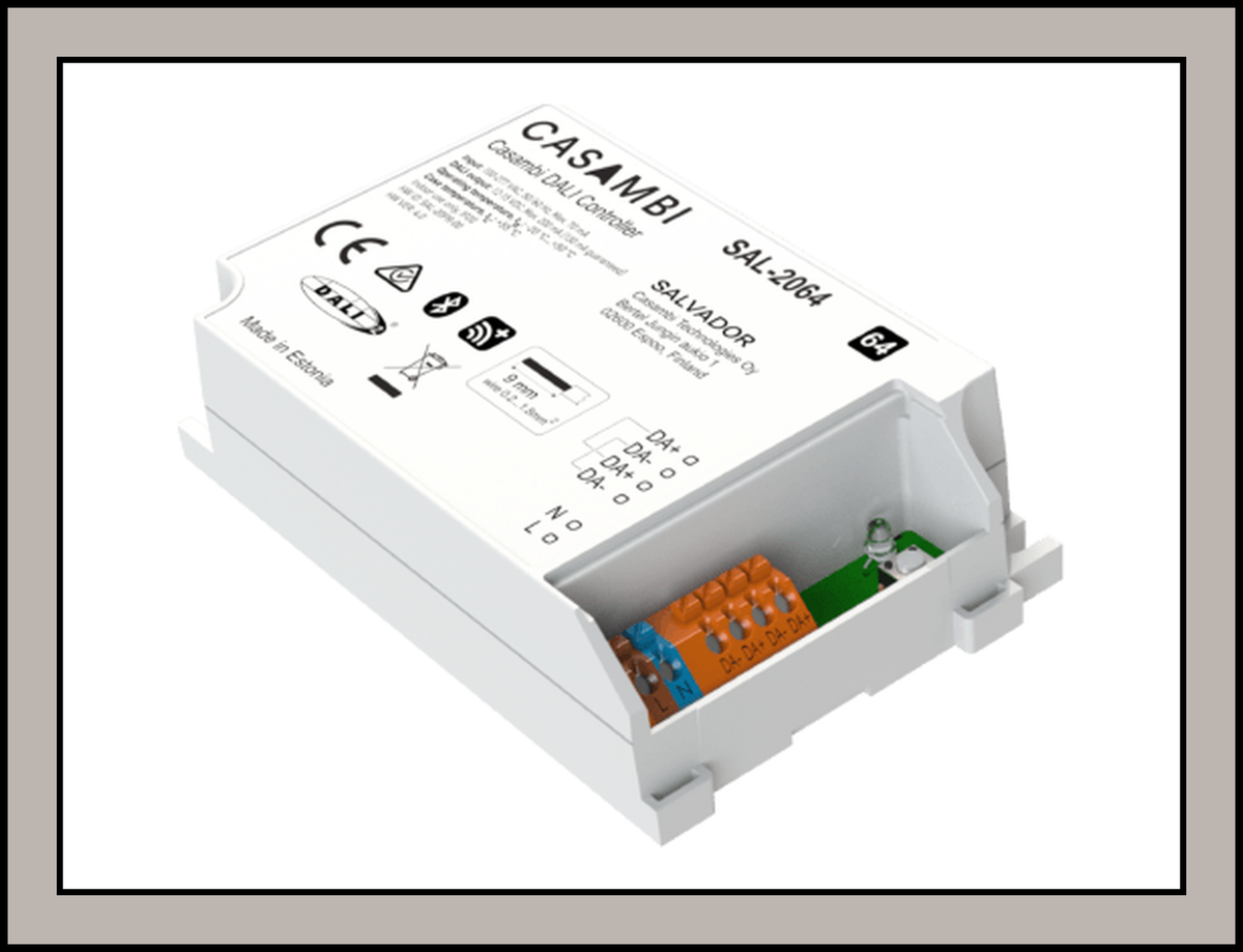 Casambi SAL-2064  ,  DALI2 Controller Max 64 Address (inbuilt PSU & RTC)