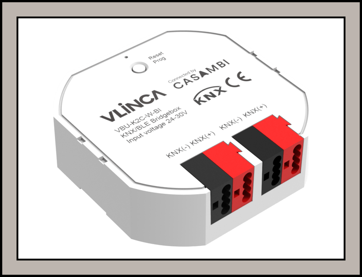 Casambi VBU-K2C-W-BI ,KNX to Casambi 16 Bi-Directional Scenes