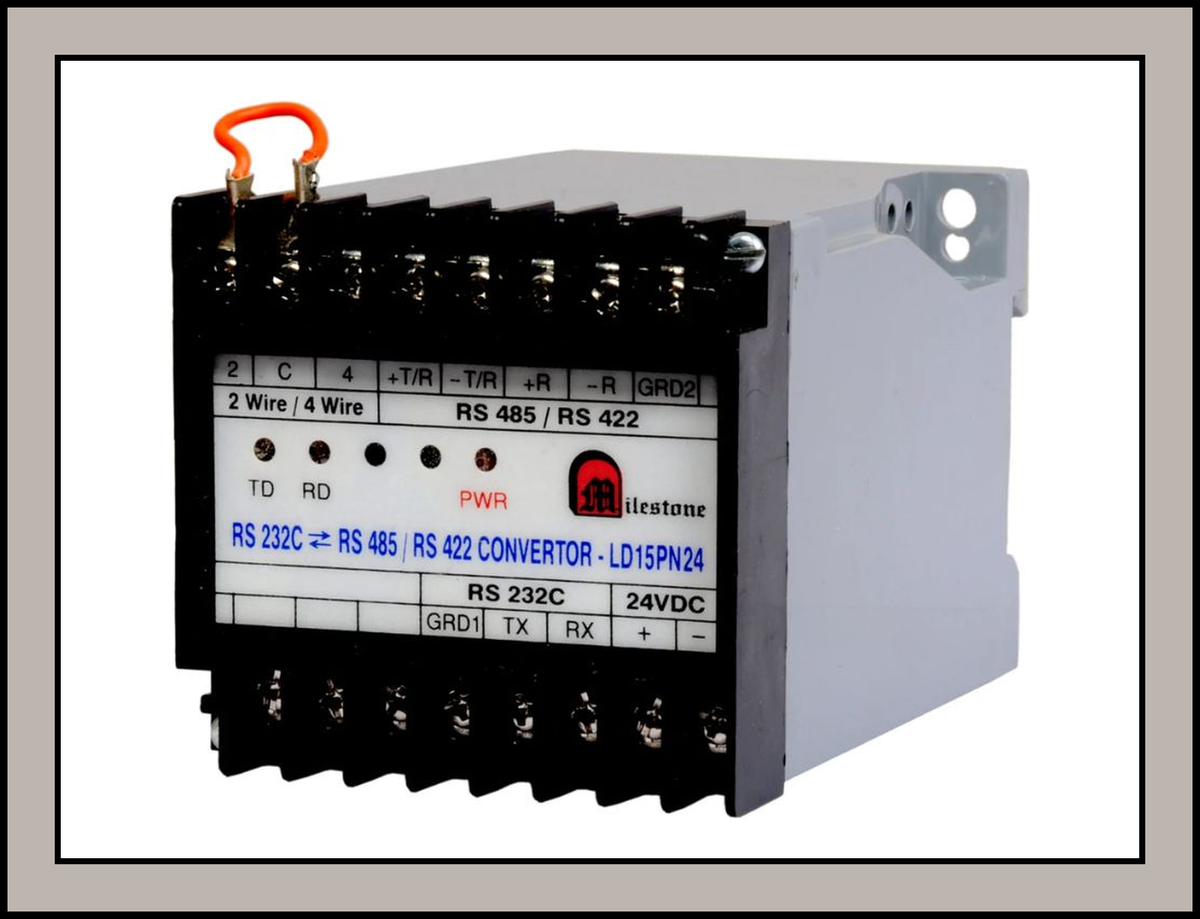 RS232 to RS422 / RS485 Panel Mounted Converter (24V) : LD-15PN24V