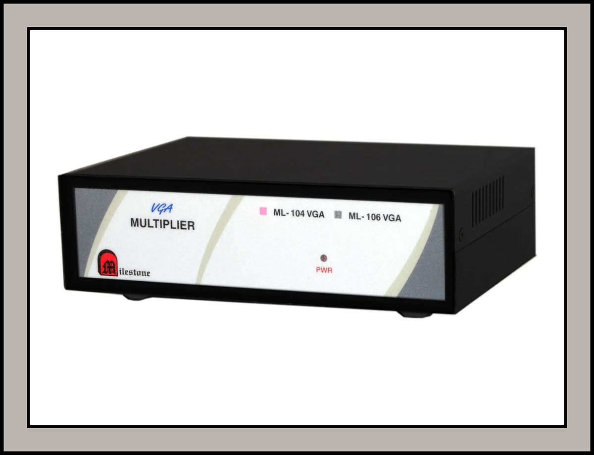 VGA Multiplier (Splitter) – 1 CPU to 4 VGA Output Distribution System : ML 104 VGA
