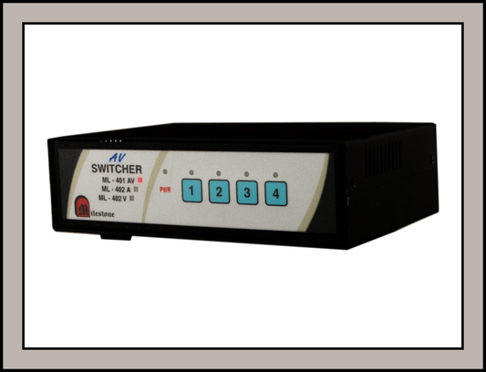 4 Input 1 Output Manual Video Switcher with Scan and IR Remote : ML 401Video