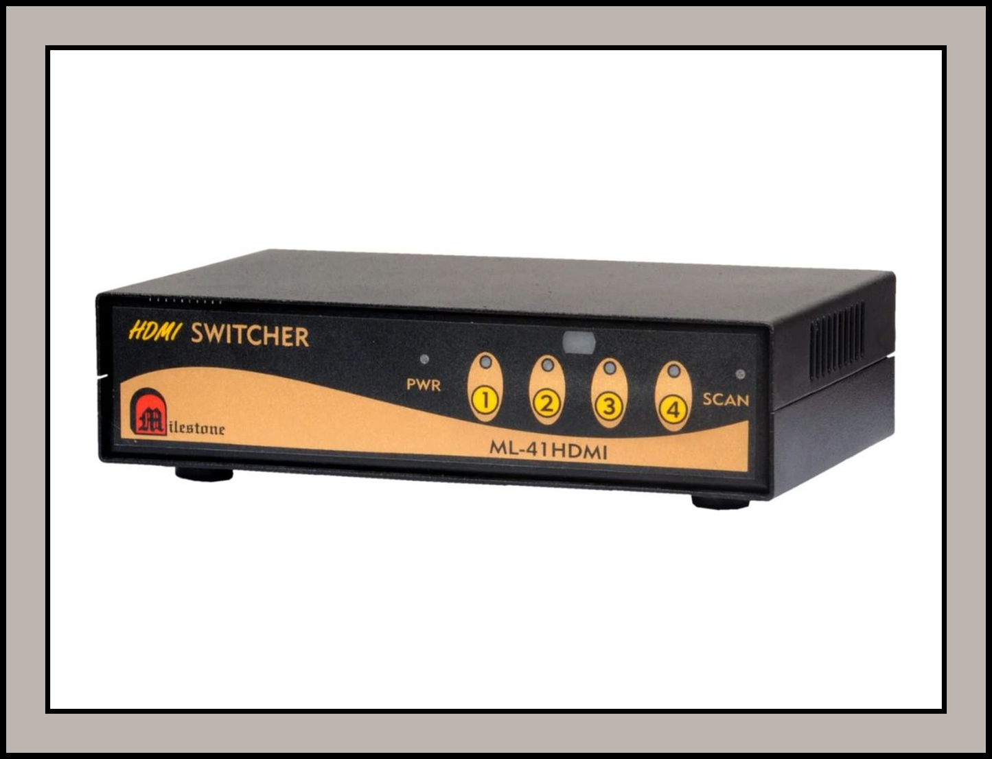 4 In 1 Out HDMI Switch with EDID Management for 720p, 1080p with KVM : ML-41HDMI-KVM