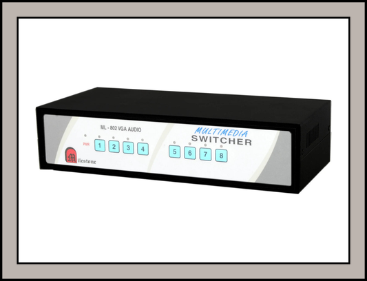 8 CPU to 2 Output VGA Signal Switching System : ML 802VGA/Audio