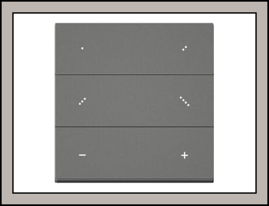 Casambi  VBA RCS4 ,  Rotary Switch with 4 Buttons (Silver Grey Black)